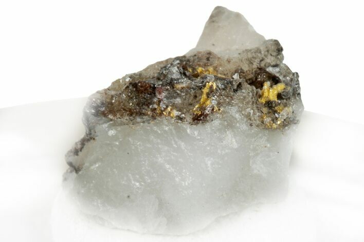 Native Gold Formation in Quartz - Morocco #296645